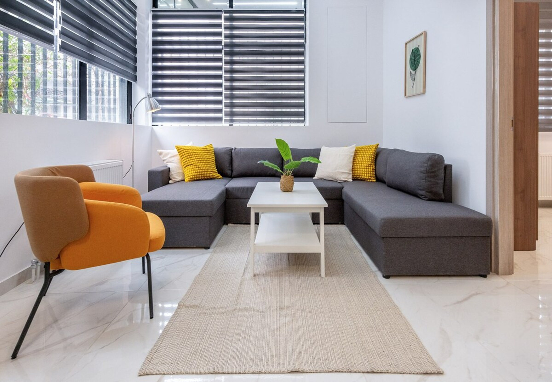 Make yourself comfortable in this spacious living room