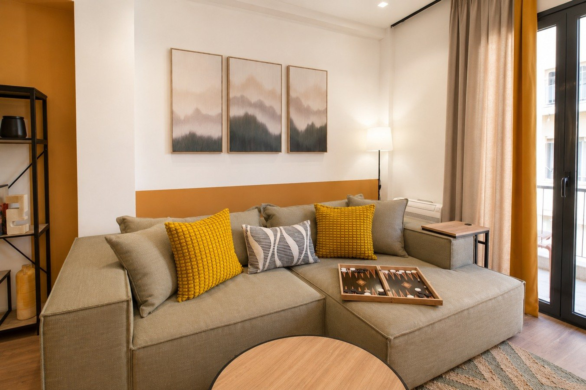Cozy living room sectional sofa