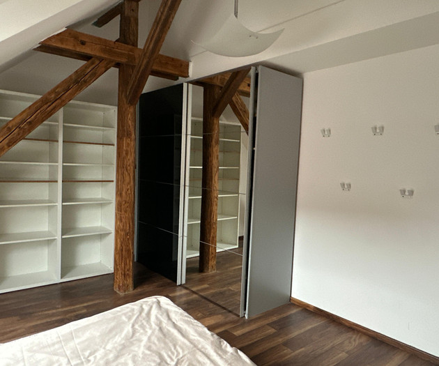 2 minutes walk from metro Kobylisy + parking