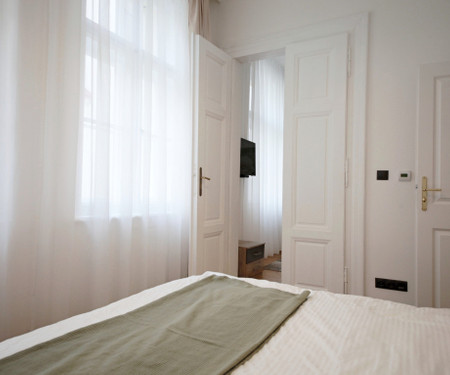 Quiet 2 room flat by the iconic Lucerna building