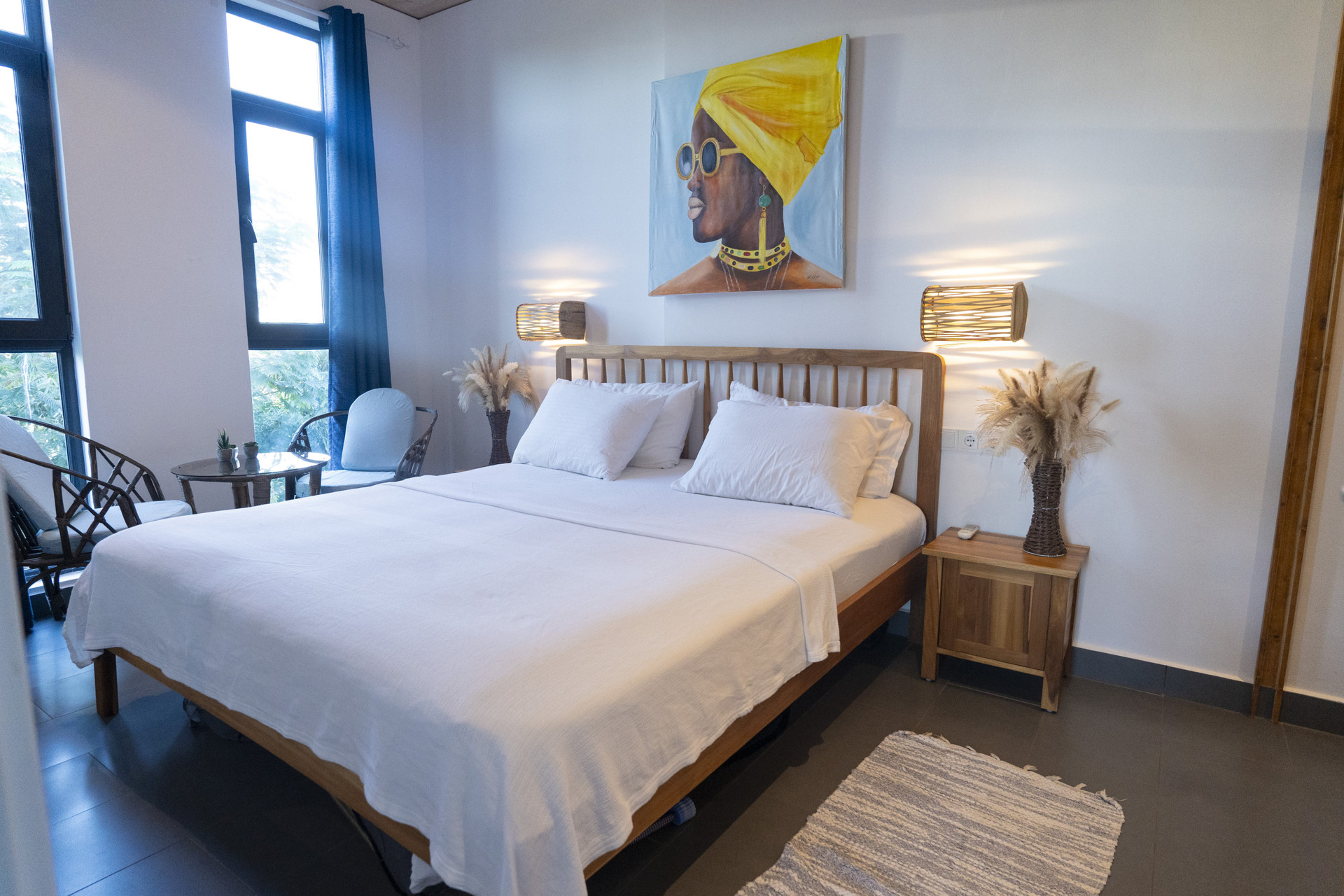Master bedroom with sitting area