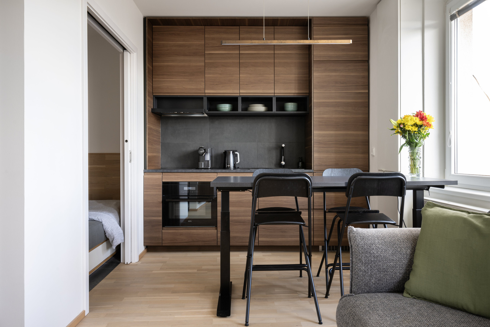 Kitchen and dining area