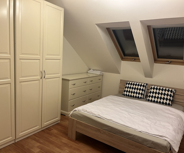 100m two-story attic apartment near to city centre