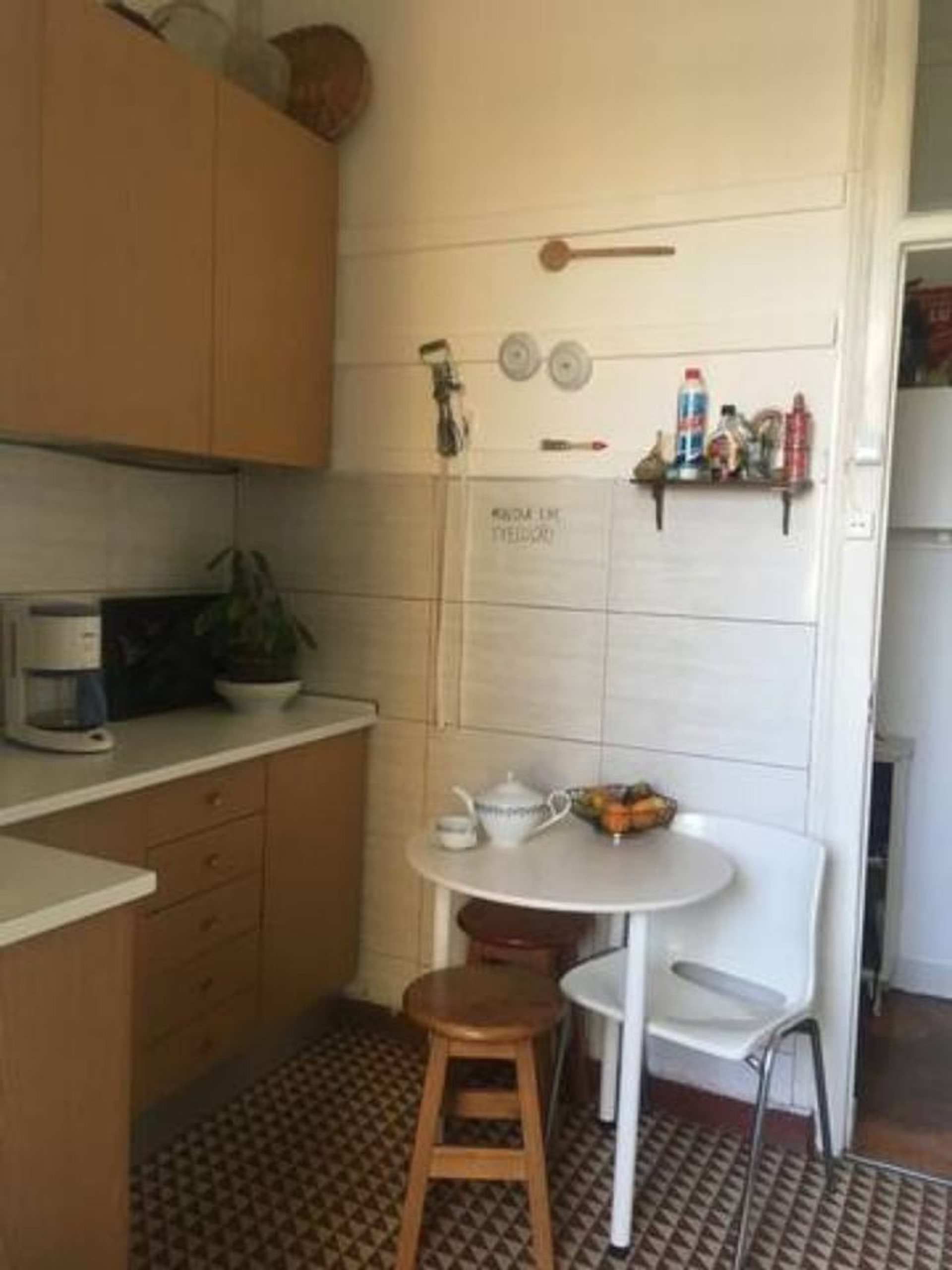 Kitchen and coffee machine