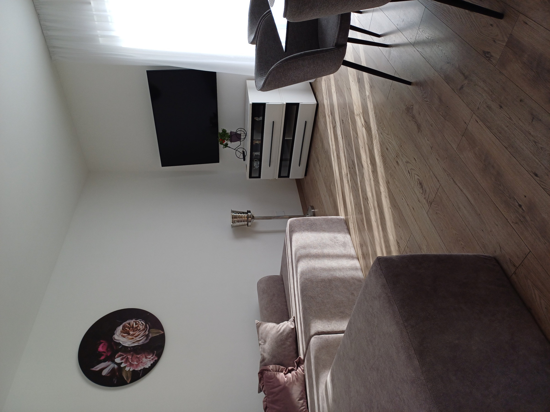 Living room with sofa and TV