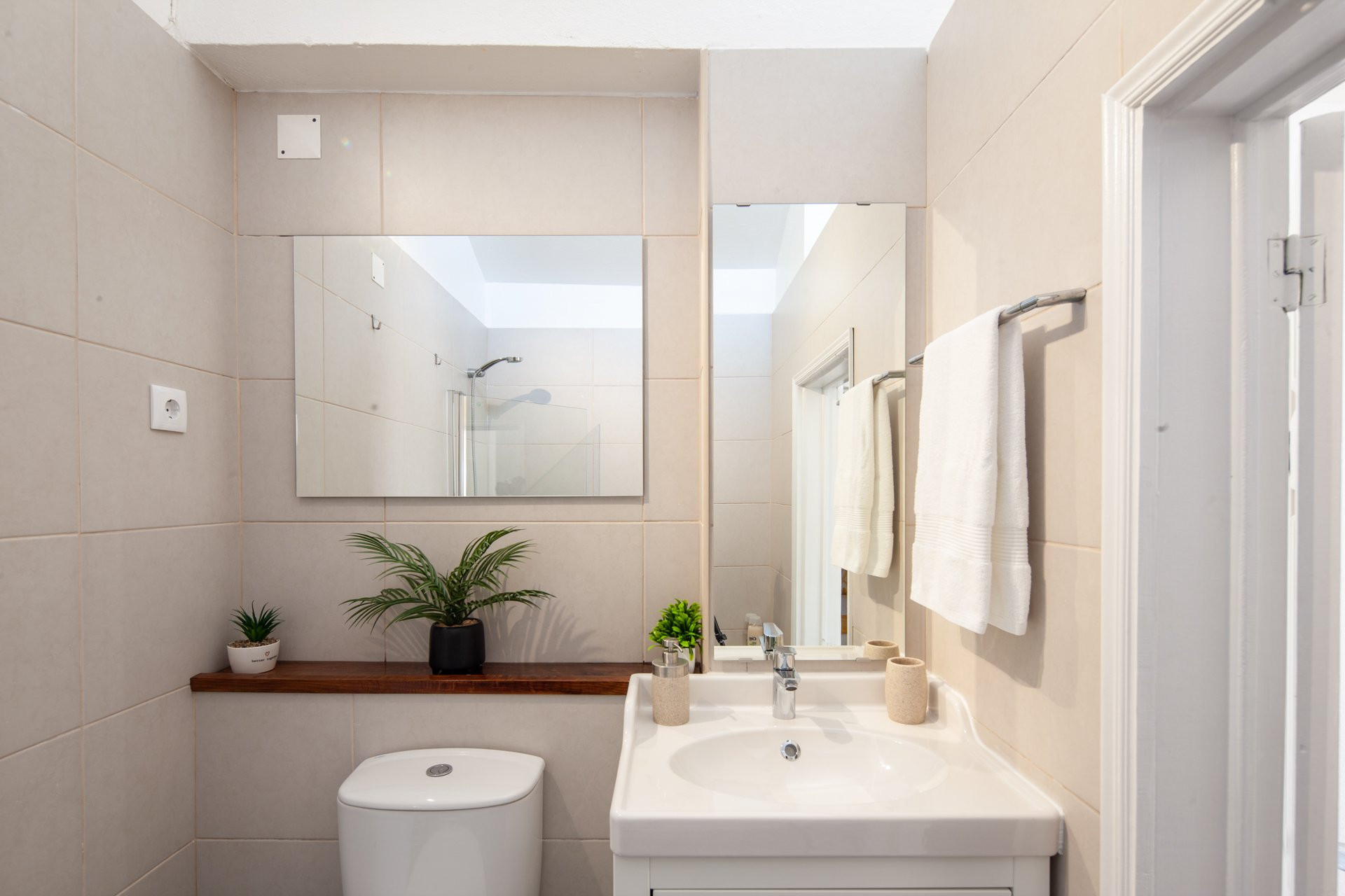 Bathroom with sink and toilet
