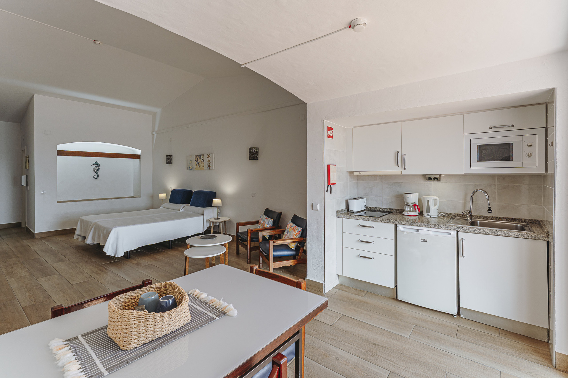 Open kitchen and living space