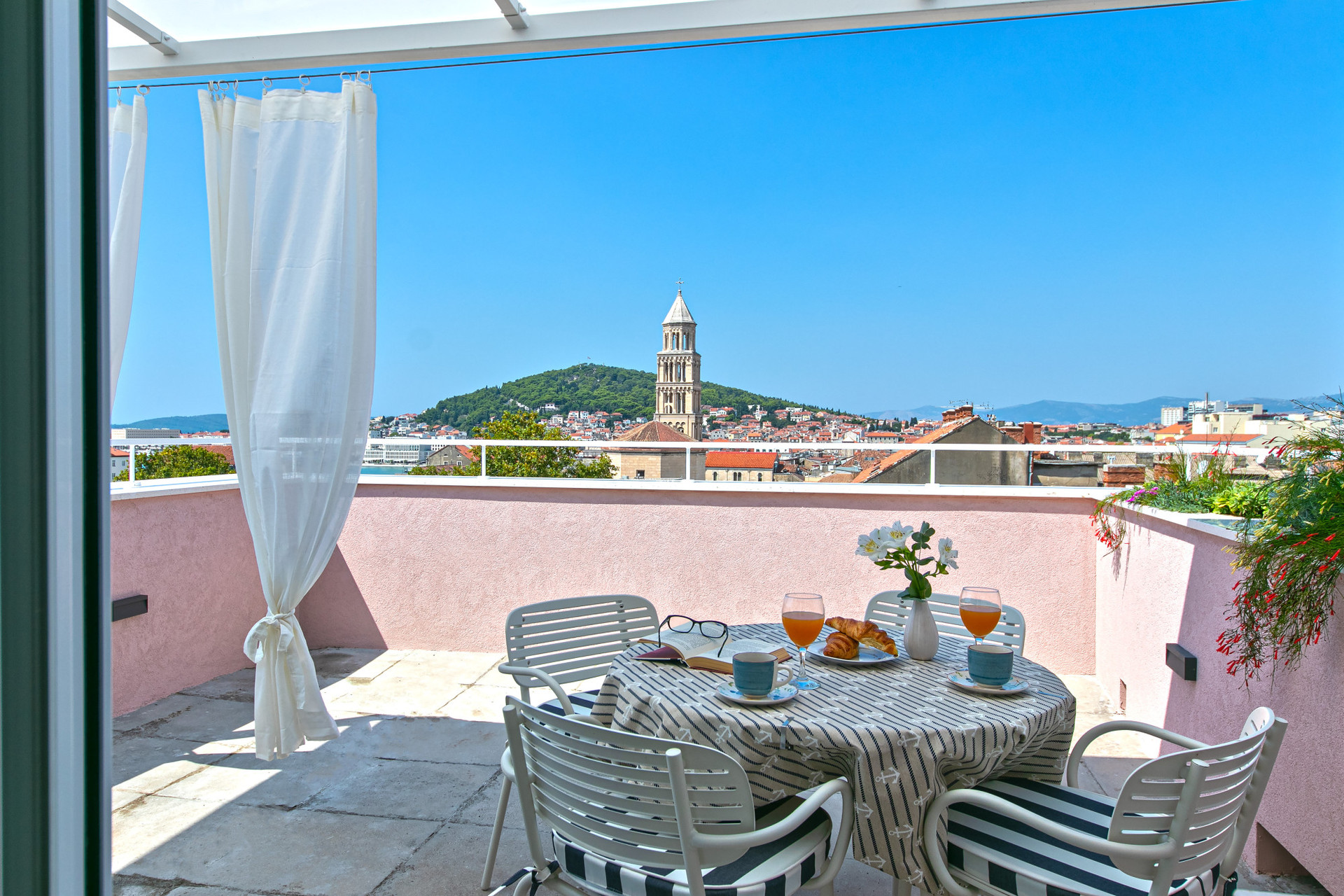 Private terrace with stunning view