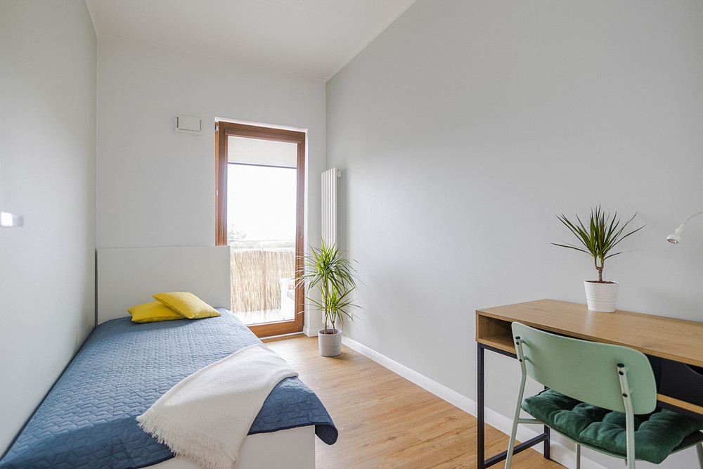 Cozy room with a big cospace living room Wilanów preview