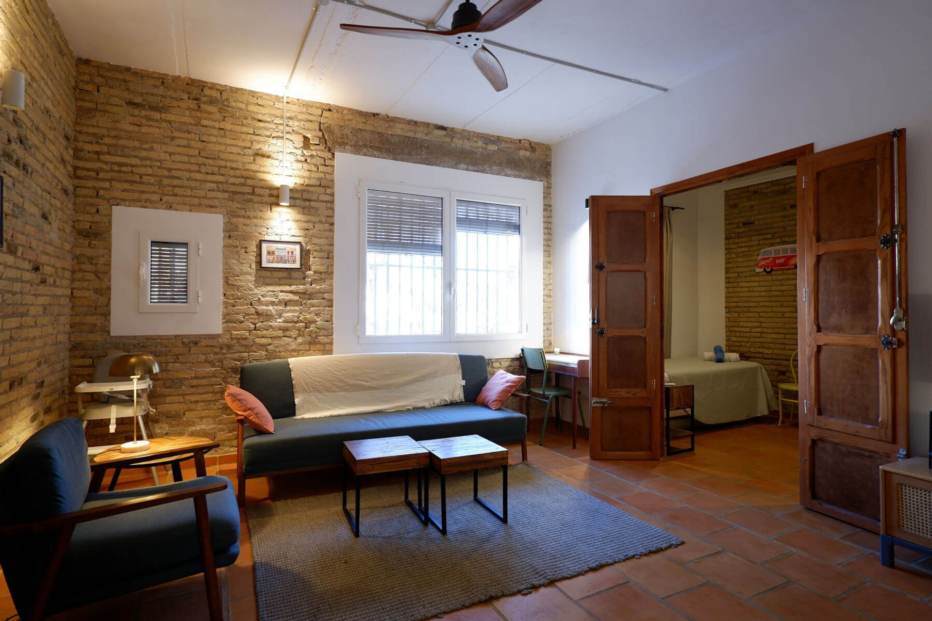 Living room open to bedroom