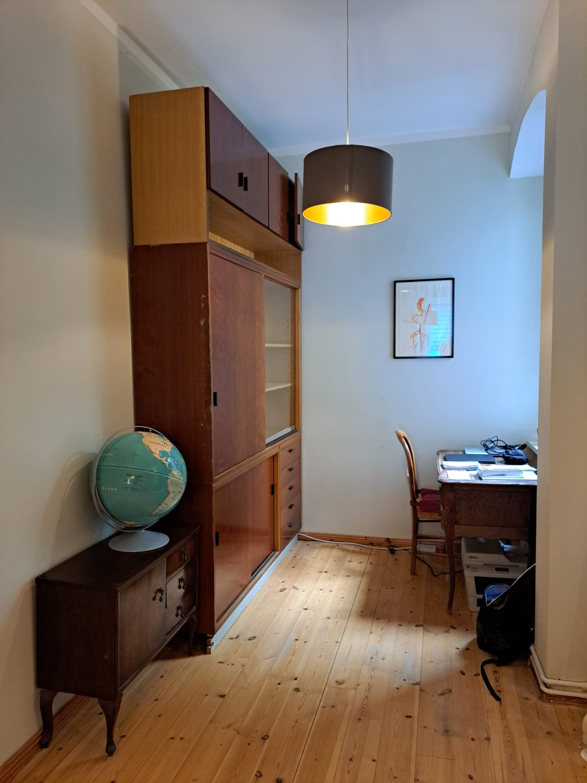 Work corner off the living room