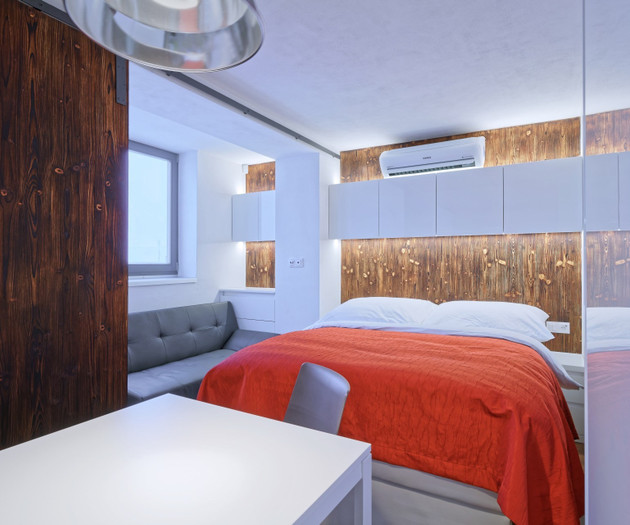Minimalist apartment with a view