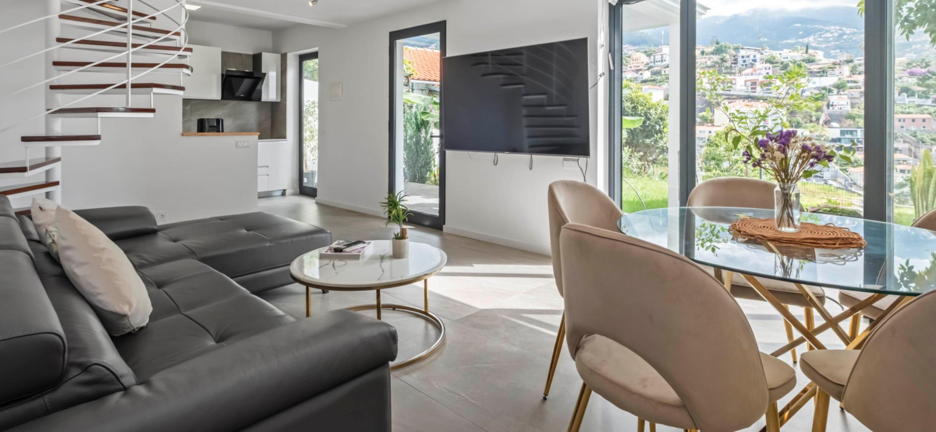 open living room space