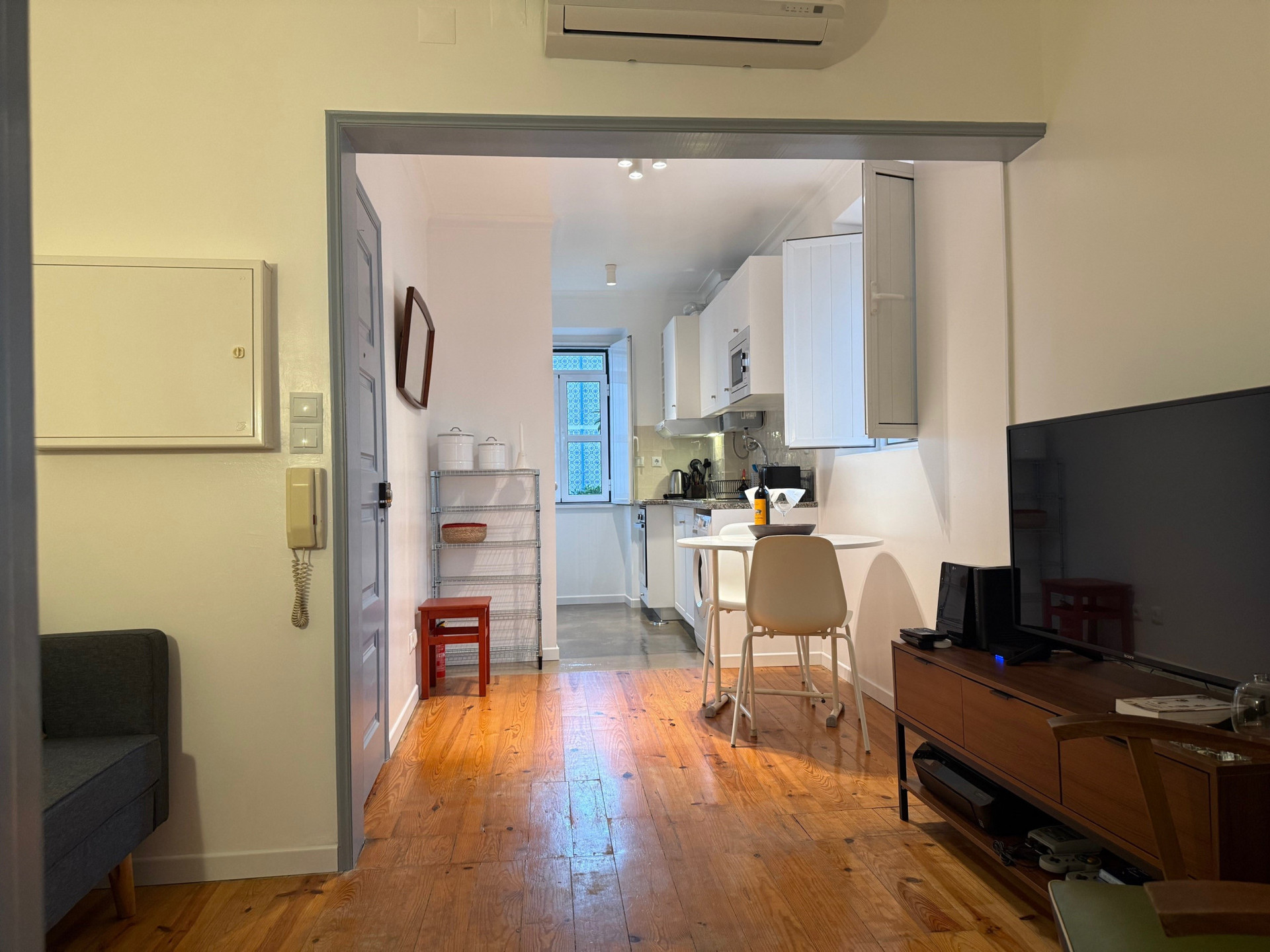 living room & kitchen