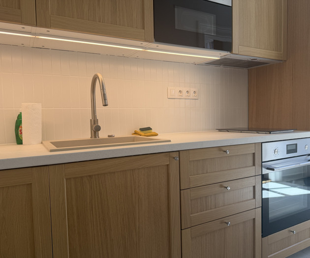 Kitchen sink and stove