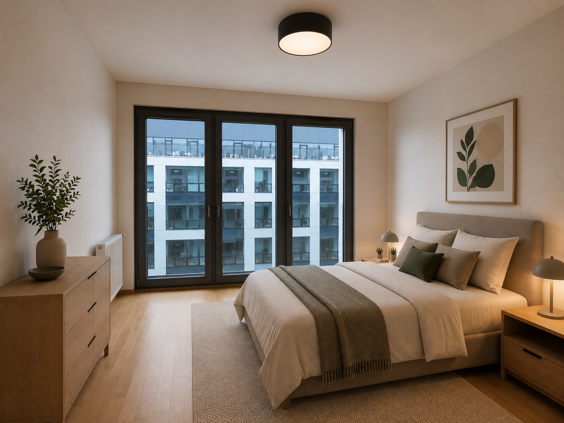 Bedroom with large bed