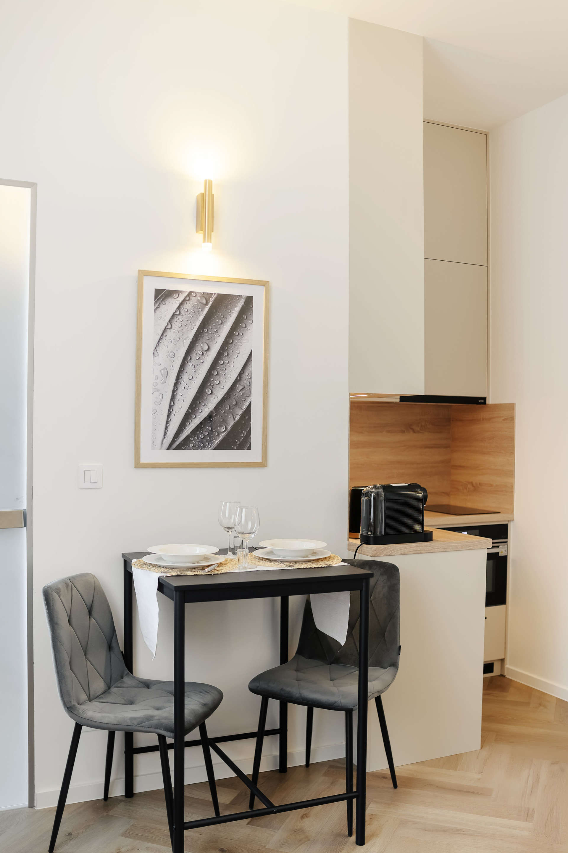 Dining area with kitchenette