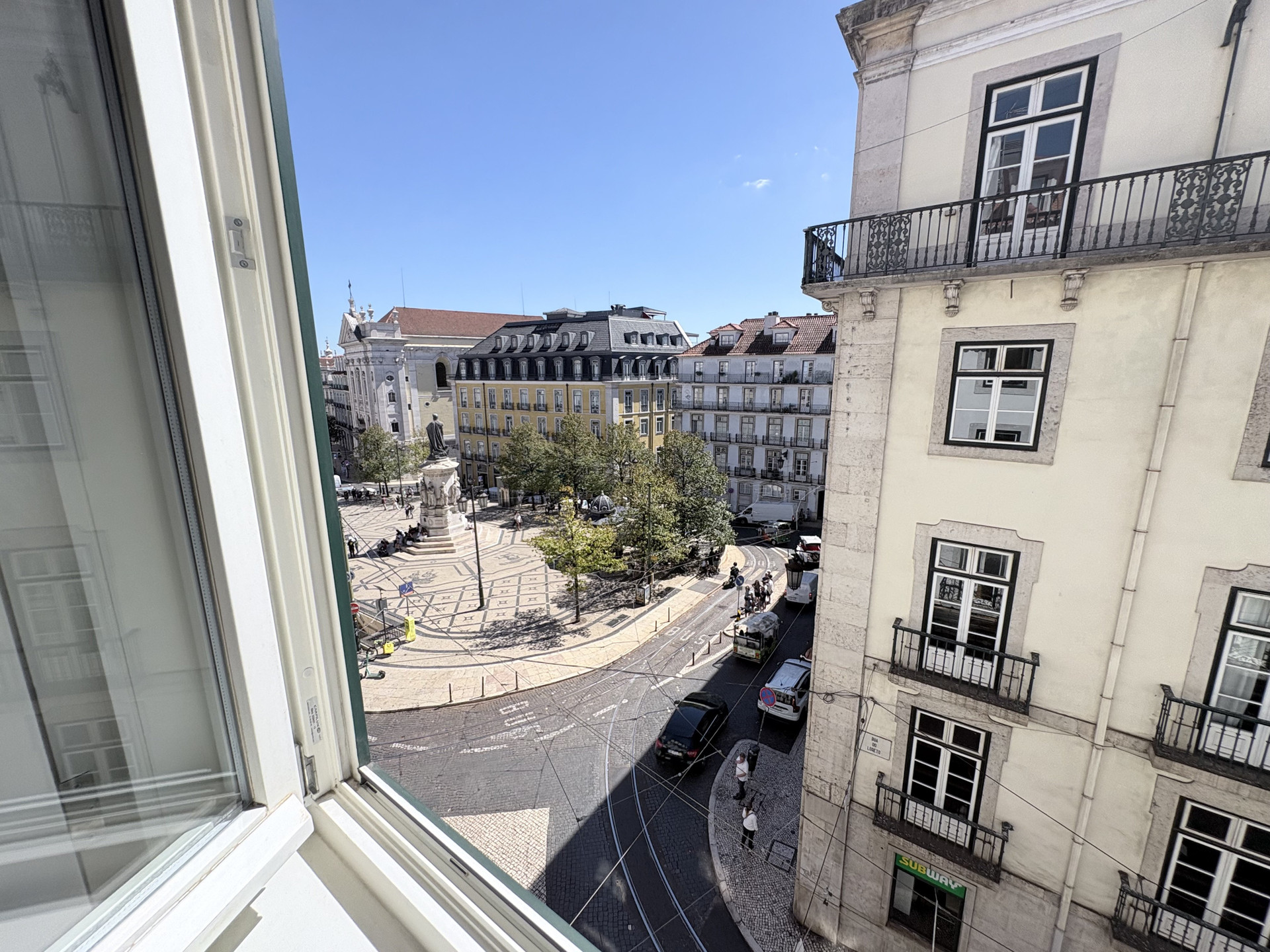 View overlooking historic square