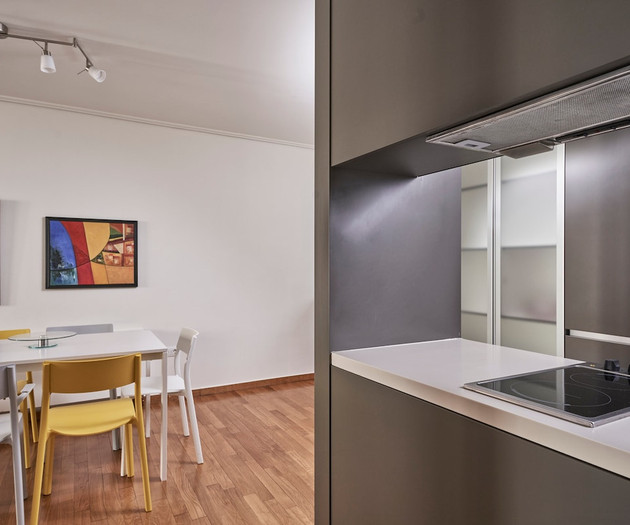 The dining area