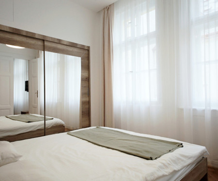 Quiet 2 room flat by the iconic Lucerna building