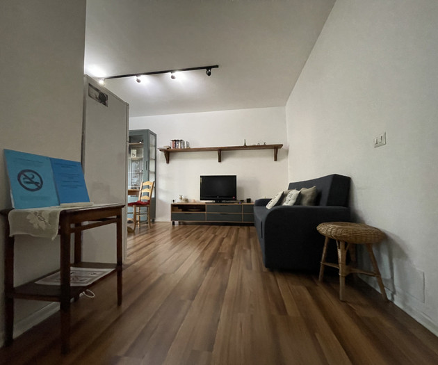 Living room with TV and sofa
