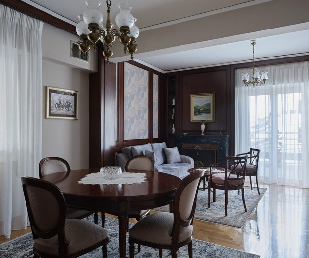 The dining area