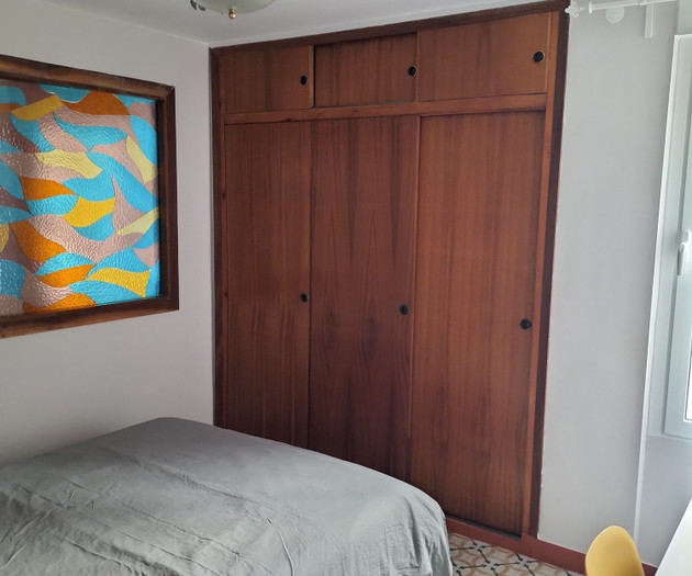 Luceros Room-Stained glass, large closet