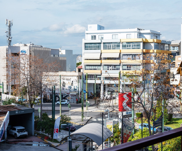View of street from balcony