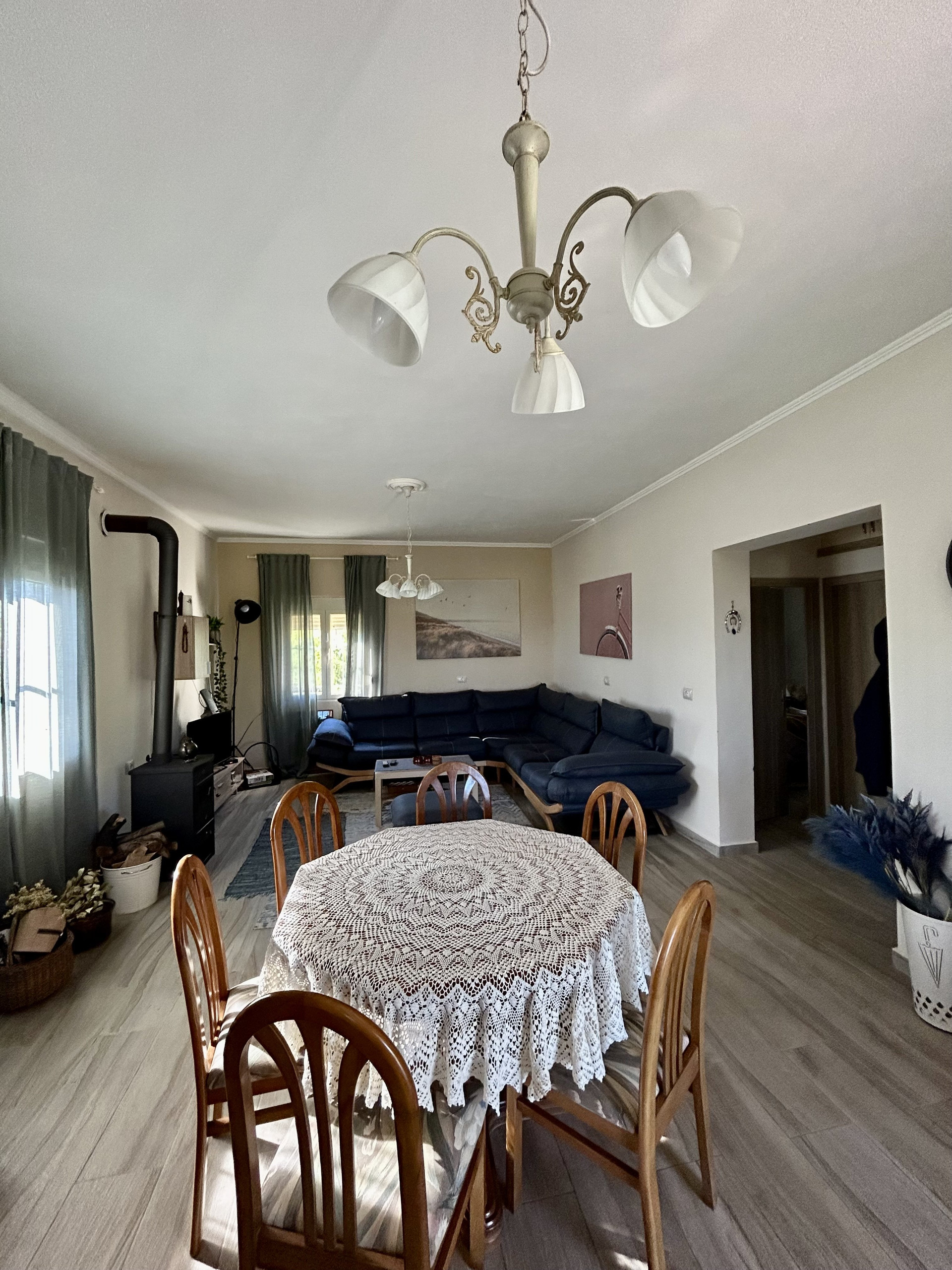 Dining and living room area