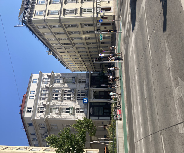 Street view near building