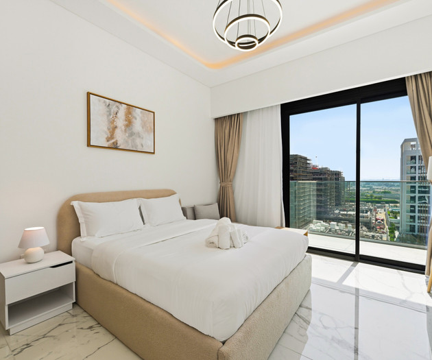 Luxurious studio in Dubai with gym and pool