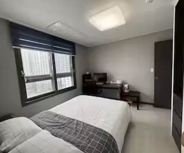 Ansan Two-Bedroom Apartment with Balcony & Washer