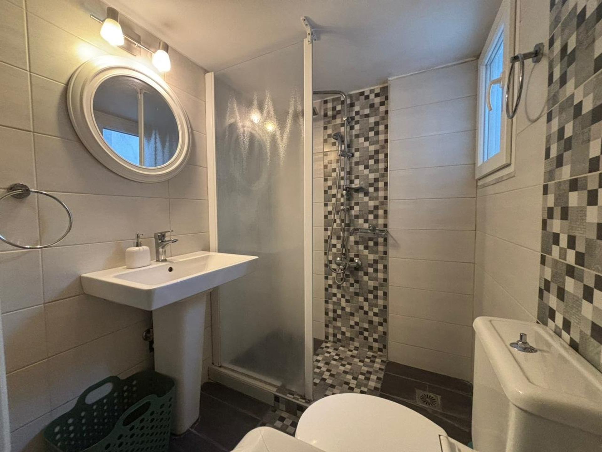 Bathroom with shower and toilet