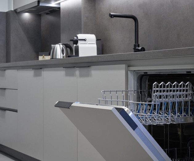 The kitchen's dishwasher
