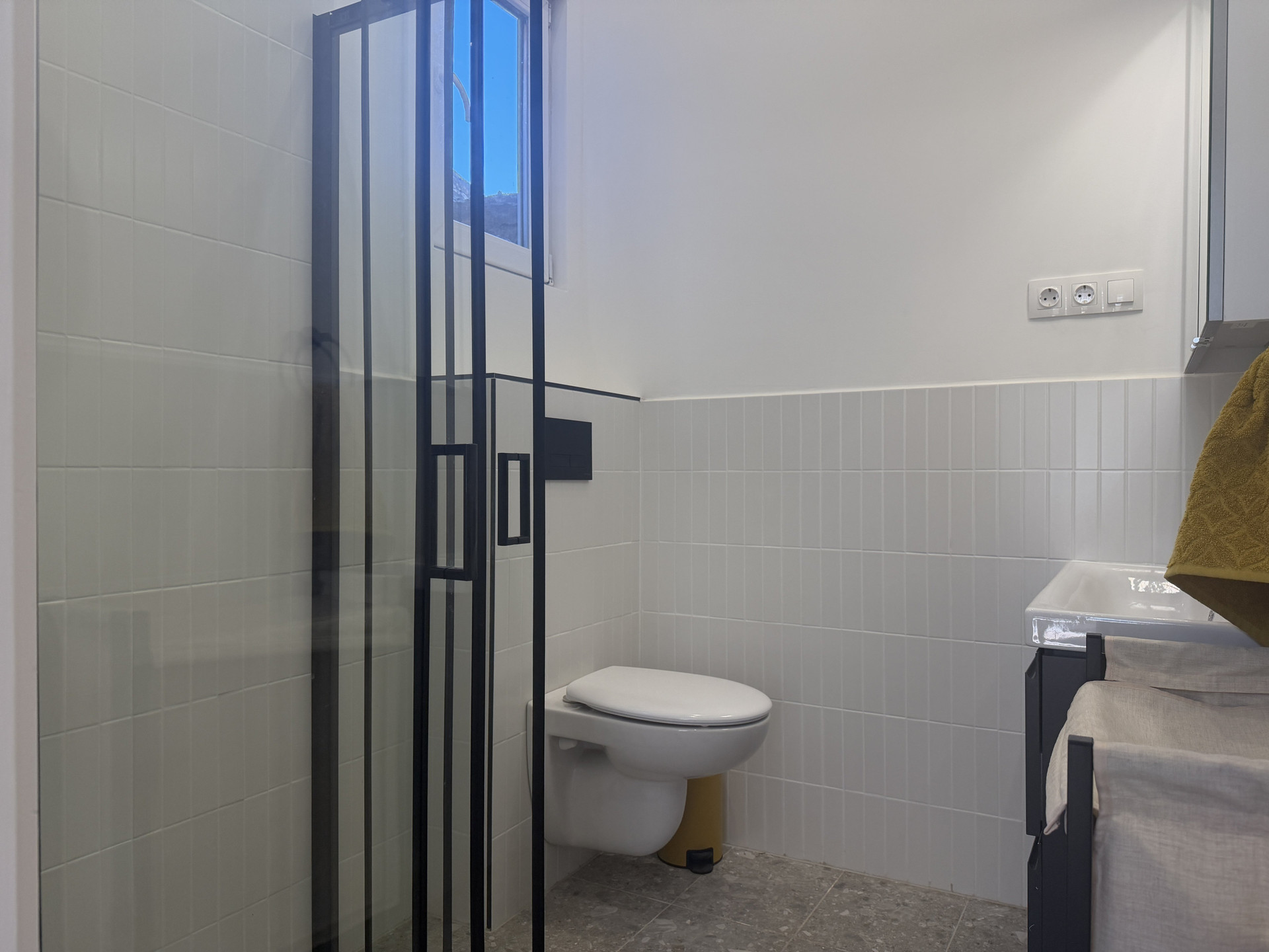 Bathroom with shower, toilet