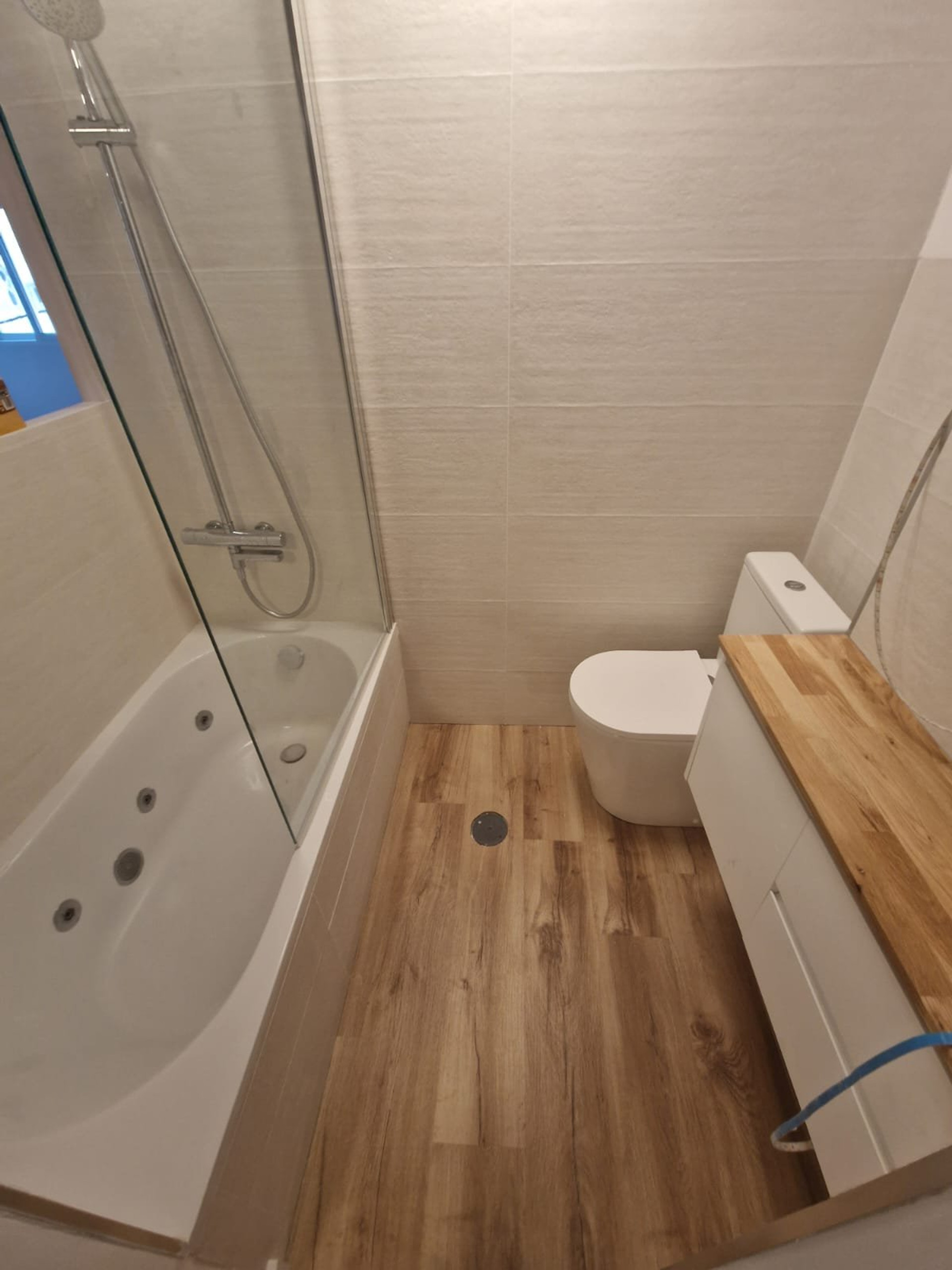 Bathroom with jacuzzi tub and shower