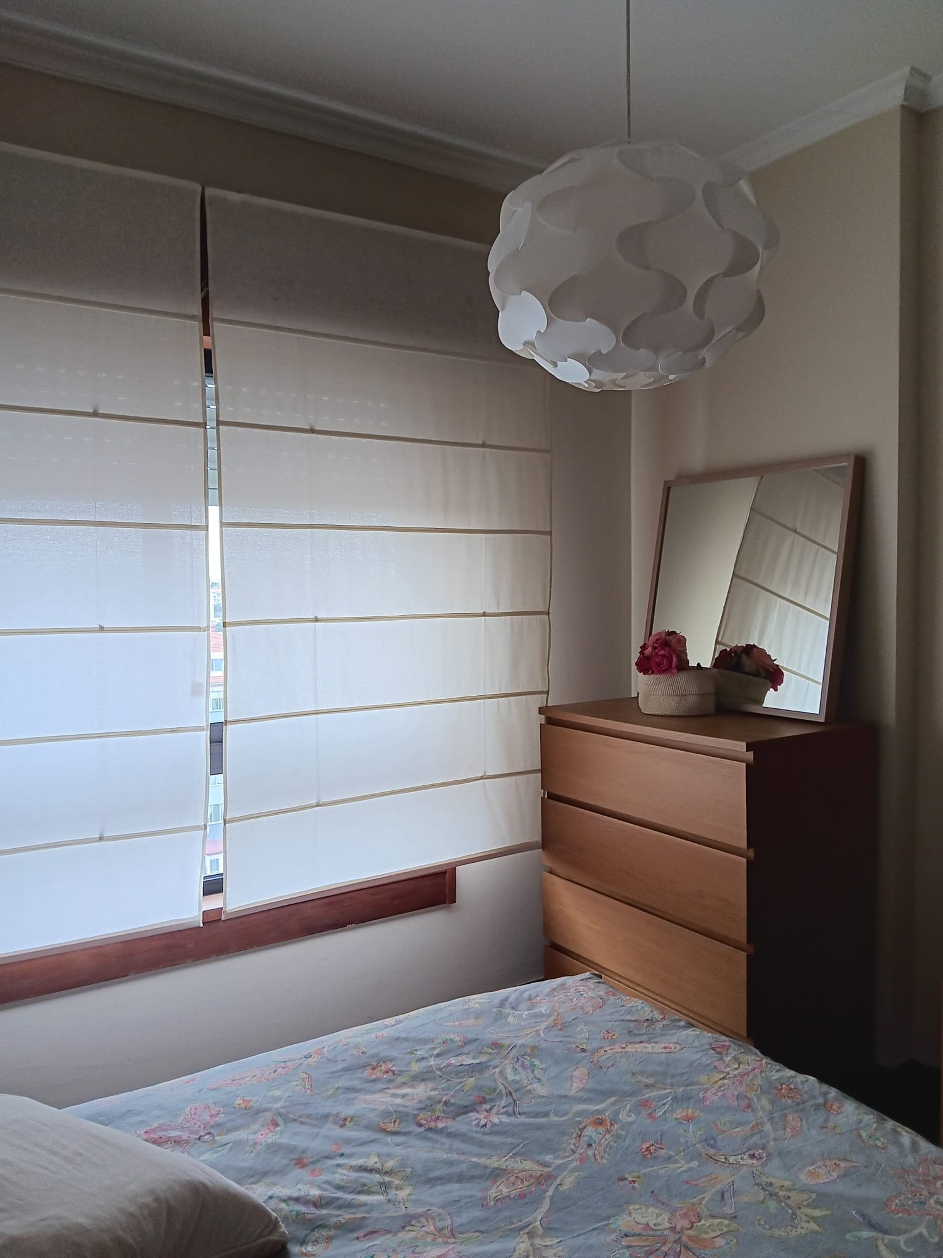 Bedroom dresser with mirror