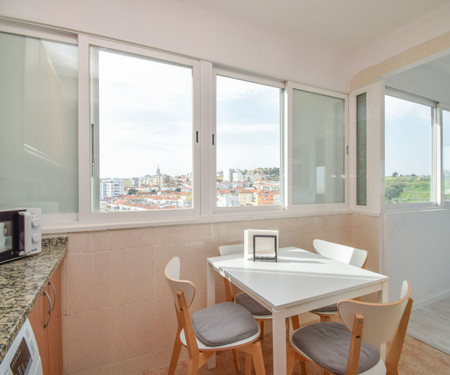 T2 apartment with panoramic view of  the Tejo