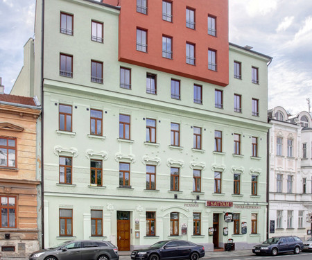 Yellow apartment near Brno city center