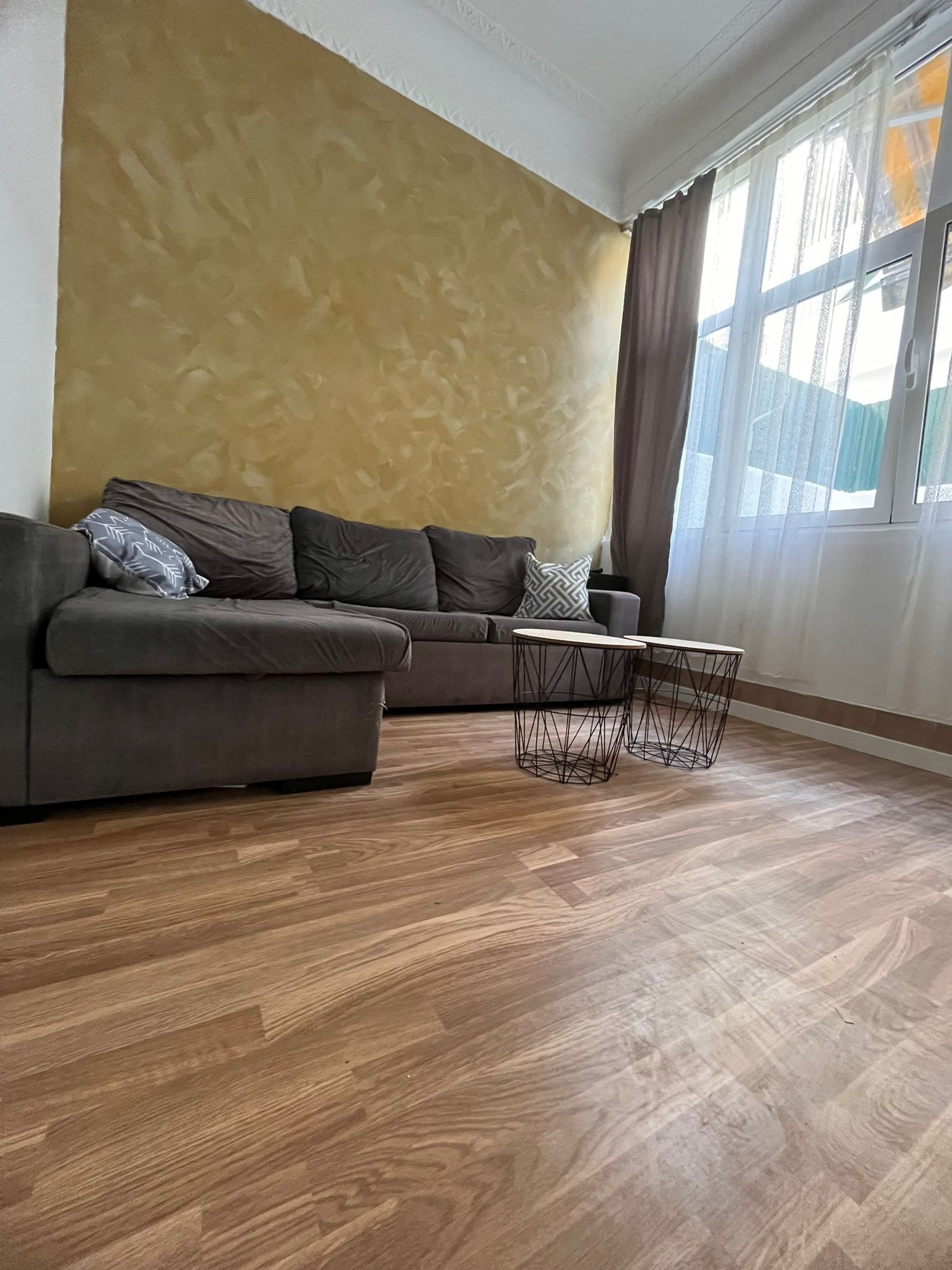 Living room sectional sofa bright