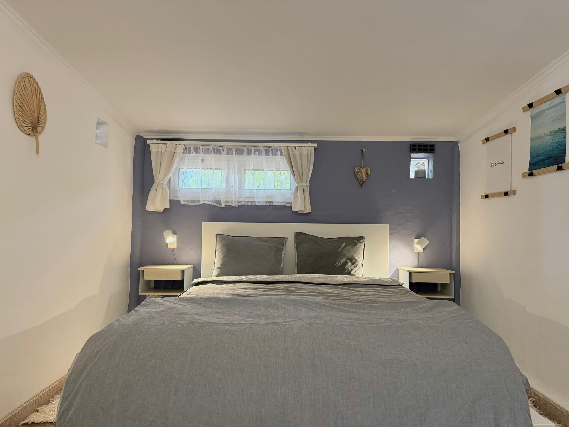 Bedroom (with closet, chair/table, moskitonet on windows))
