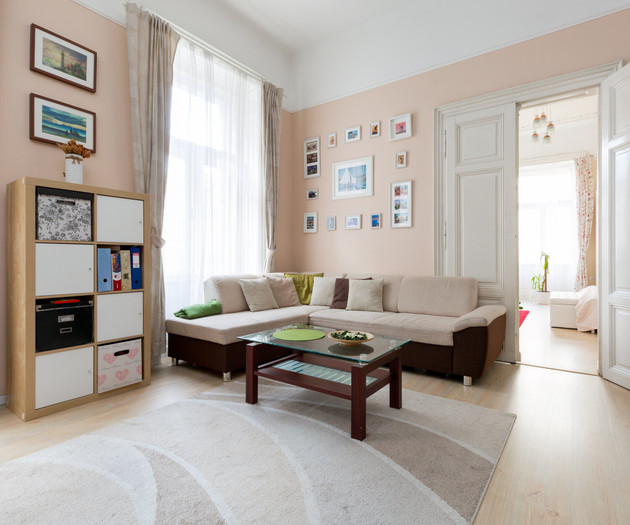 Cozy living room seating area
