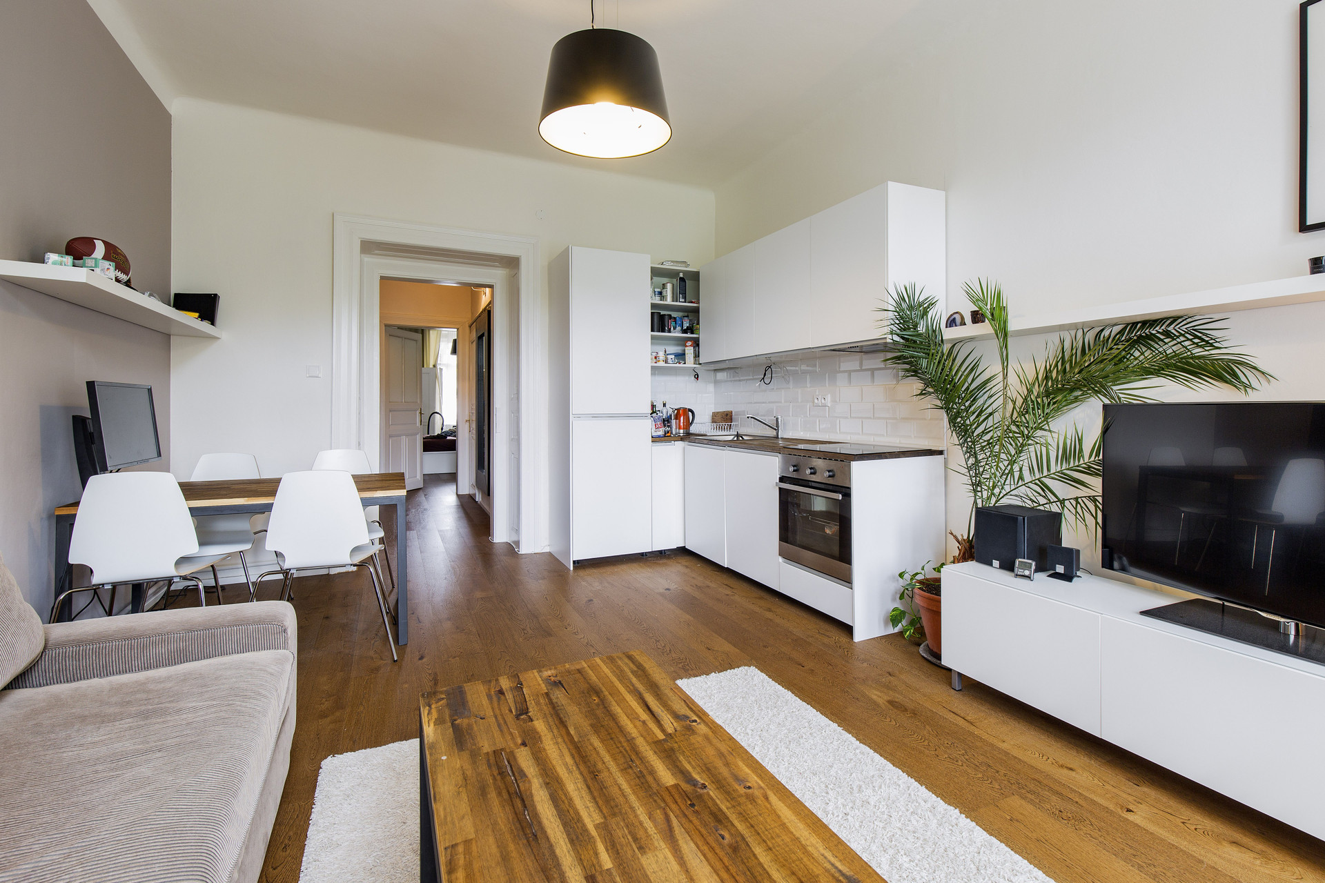 Kitchen living room overview