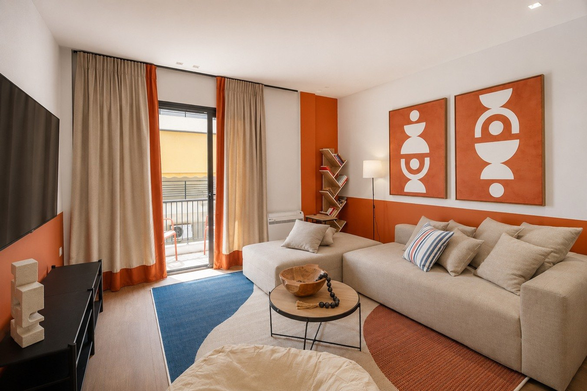 Living room with balcony access