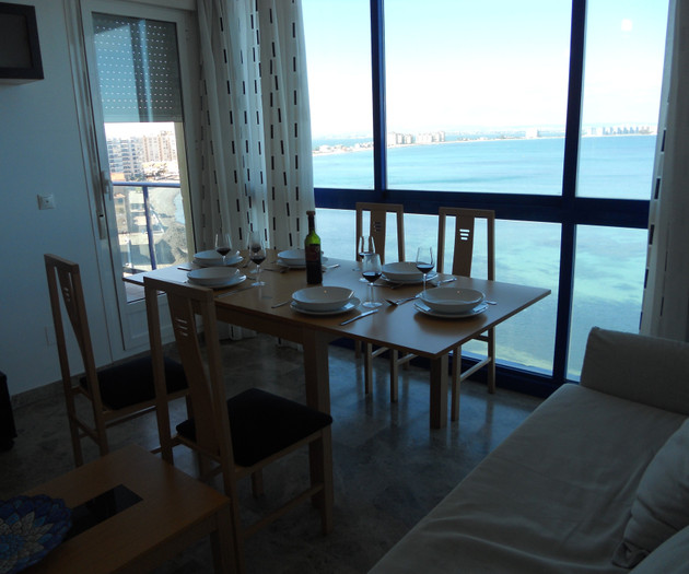 Dining area with sea view