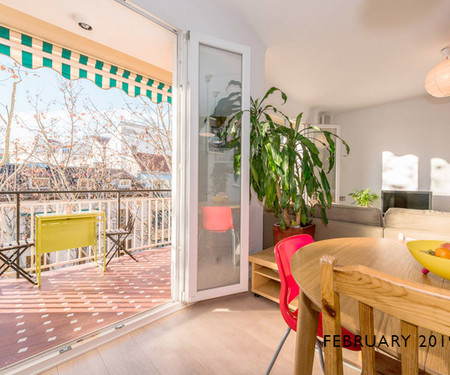 VERY BRIGHT TERRACE IN THE HEART OF MADRID