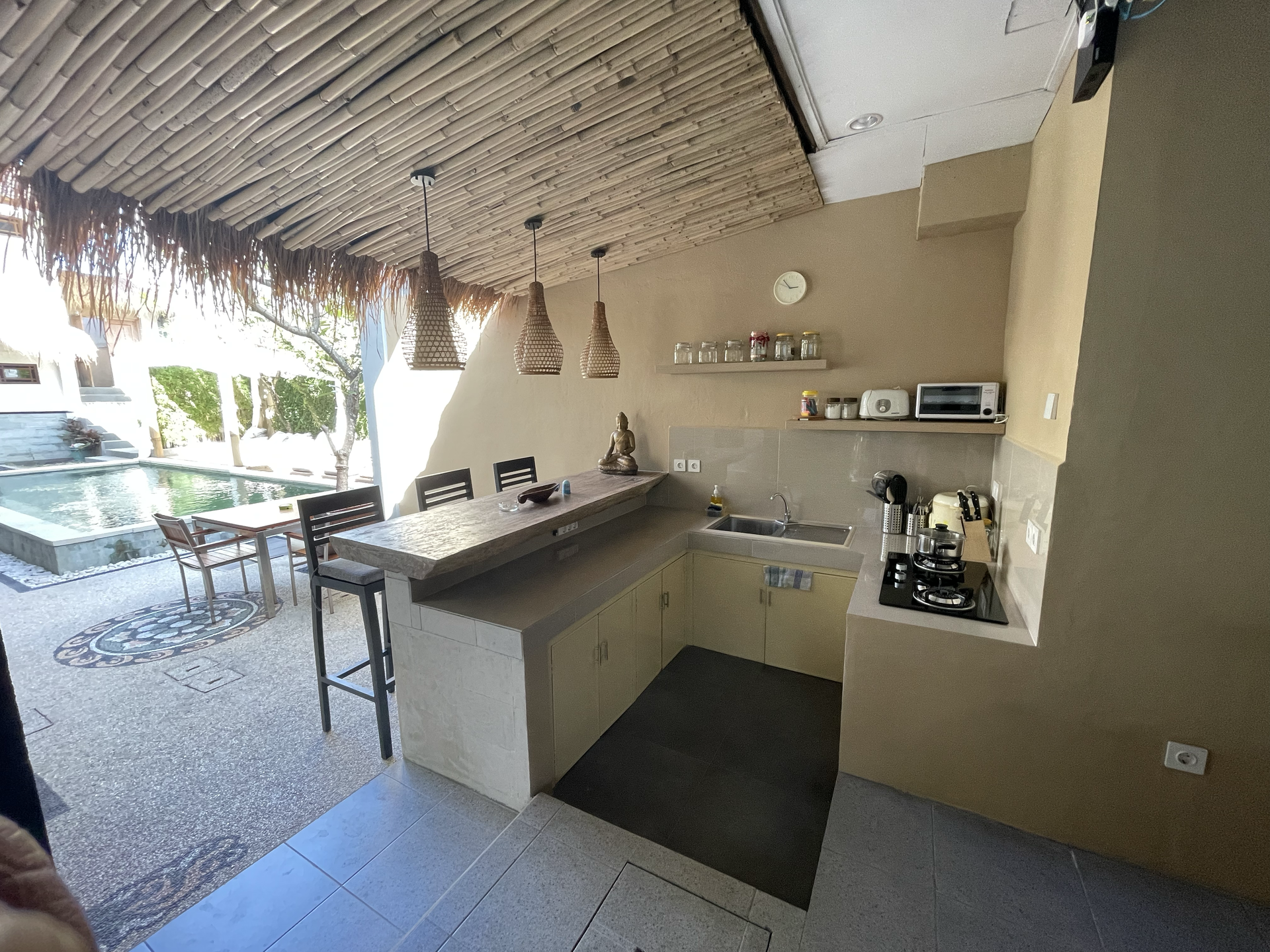 Shared Kitchen & Poolview