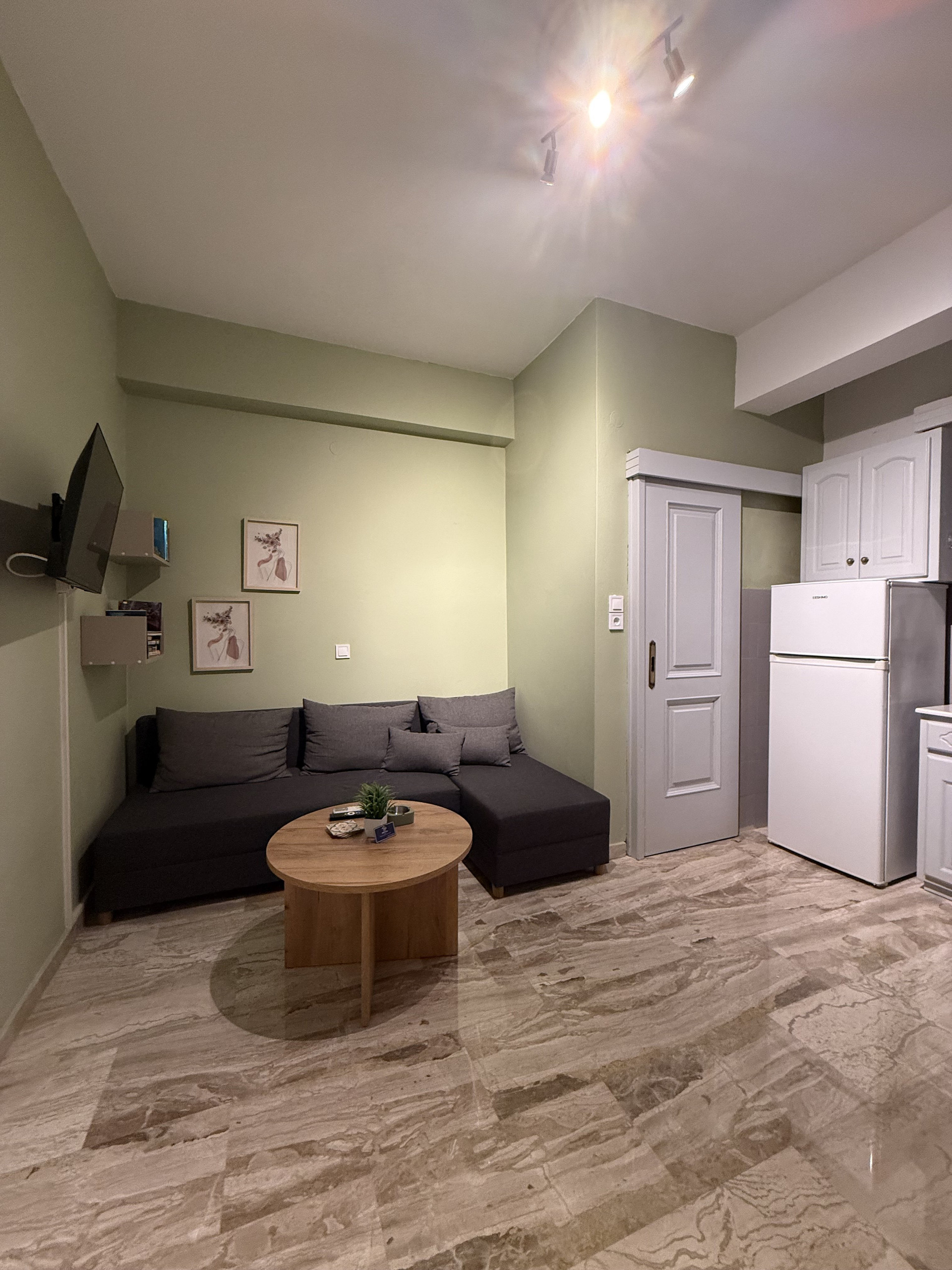 Open plan studio living kitchen