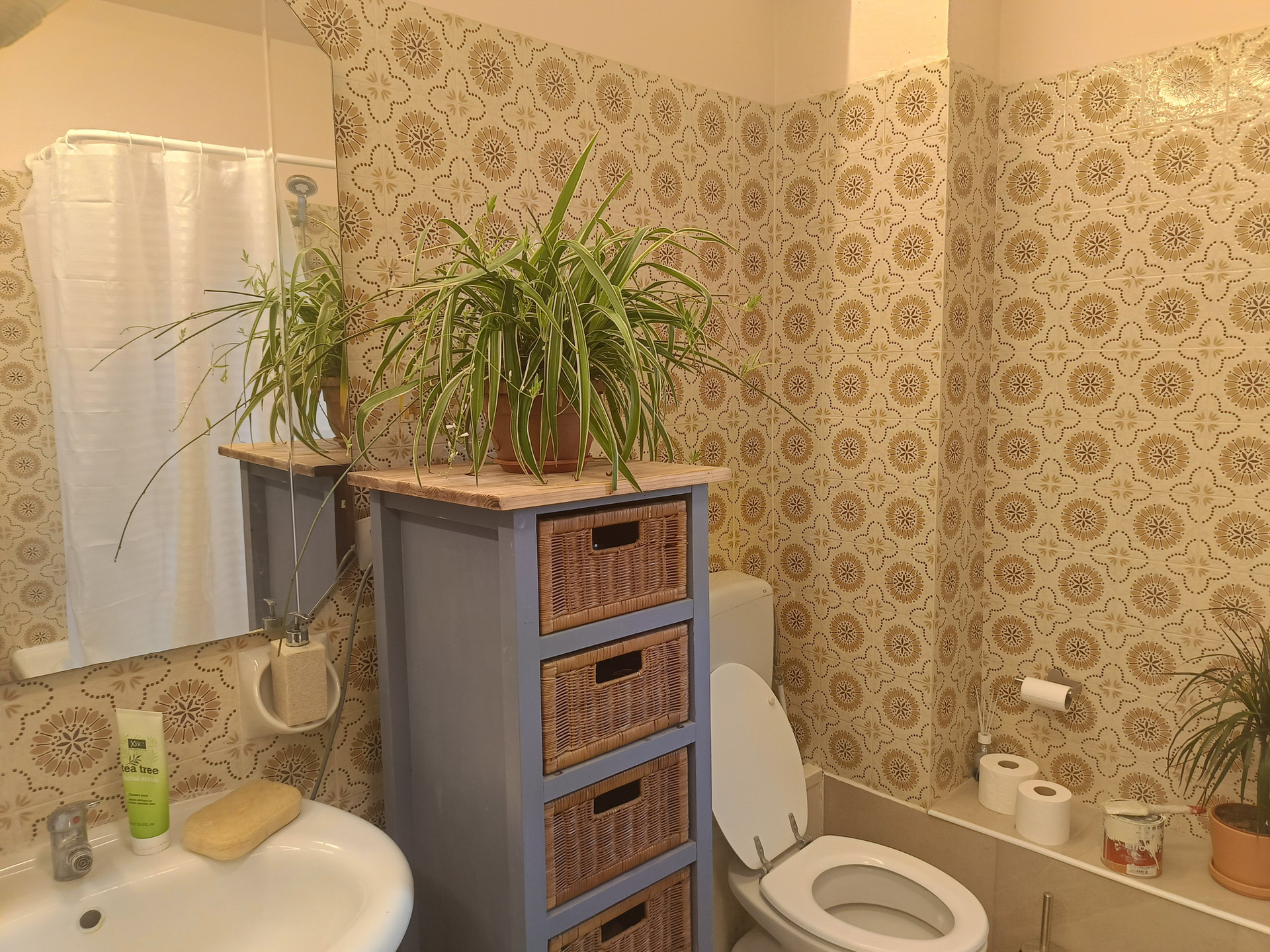 Bathroom sink and storage drawers