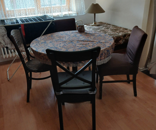 Dining table and chairs